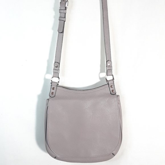Merona purplish gray shoulder bag with flap - Picture 6 of 8